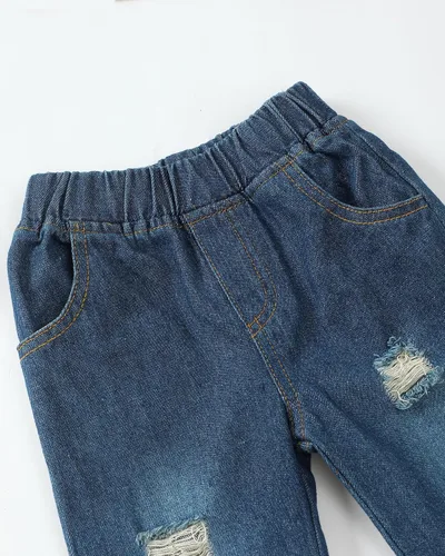 Miniatura 100 de Renotemy Ropa de bebé para niño, trajes de mezclilla, sudadera con capucha para bebés, pantalones de mezclilla, ropa para niños pequeños