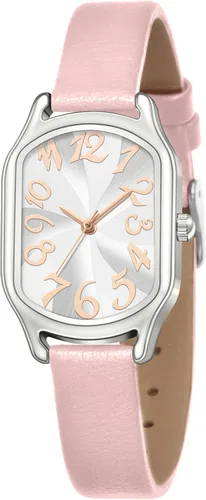 Asan Ge Reloj de correa de cuero para mujer, elegante y elegante reloj cuadrado para mujer, reloj impermeable para mujer con diseño clásico de
