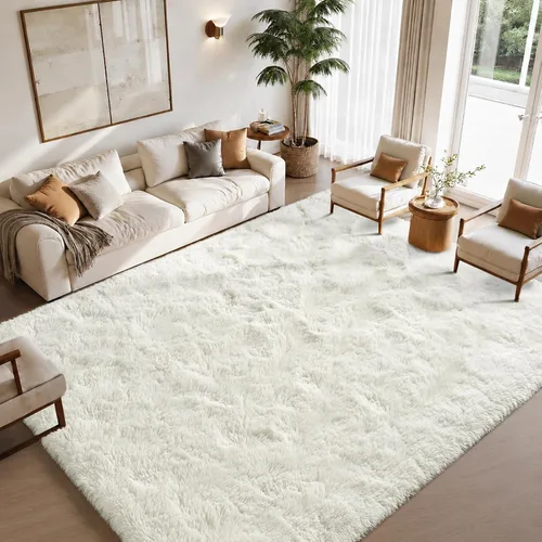 Miniatura 90 de Zentavio - Alfombras para sala de estar, alfombras de área verde oscuro de 3 x 5 pies, alfombra de césped artificial, alfombra de pelo mullido