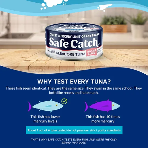 Miniatura 6 de Safe Catch Wild Albacore Atún. latas de 5 onzas