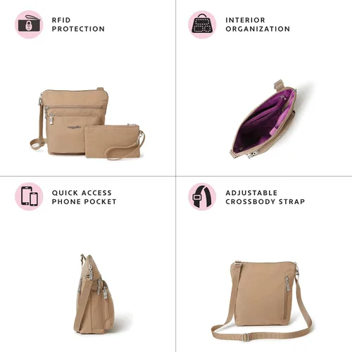 Miniatura 2 de Baggallini Bolsa de viaje cruzada de bolsillo con RFID