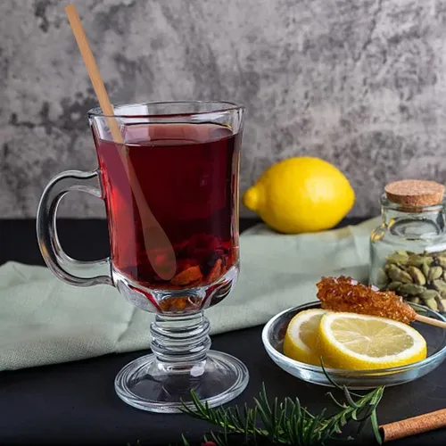 Miniatura 7 de Honbay 4 cucharas de café de madera de mango largo, cucharaditas de mezcla de madera, cucharas de té helado para batido de espresso, bebidas frías