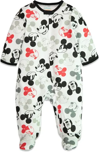Miniatura 3 de Disney Mickey Mouse - Paquete de 2 mamelucos con cremallera para bebé recién nacido a bebé