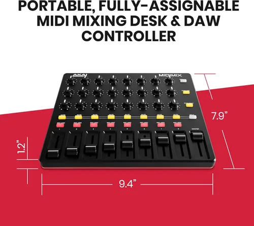Miniatura 6 de Akai Professional MIDImix - Controlador MIDI USB y mezclador con atenuadores asignables y atenuador maestro, 24 perillas y 16 botones, mapeo 1 a 1