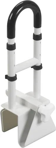 Drive Medical Barra de agarre ajustable para bañera y barandilla de seguridad para bañera, fácil instalación con abrazadera, construcción duradera