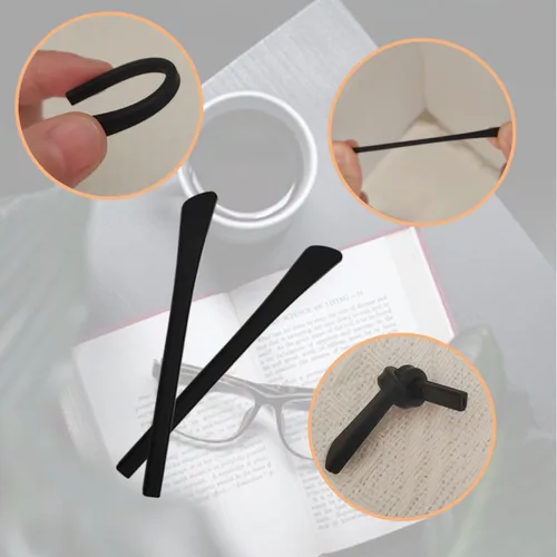 Miniatura 5 de 10 pares de puntas de silicona antideslizantes para gafas, puntas de extremo de gafas, puntas de calcetín para orejas, puntas de extremo