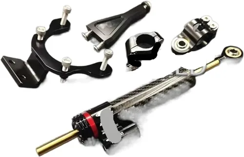 HepbAk Amortiguador de motocicleta apto para Kawasaki Z900 2021-2023, estabilizador de motocicleta, amortiguador de dirección, soporte de montaje,