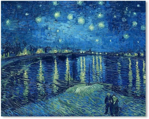 Miniatura 10 de Van Gogh Arte de Pared en Lienzo: Reproducción de Pintura al Óleo Almendro en Flor Imagen de Flores Decoración de Habitación, Impresiones de Arte