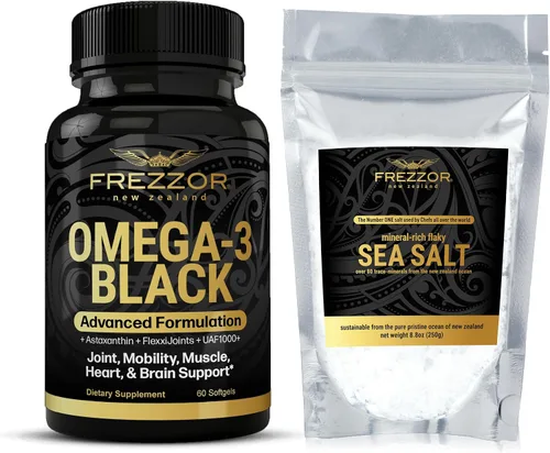 FREZZOR Aceite de mejillón con labios negros y verdes Omega 3, 53 veces mayor potencia para una comodidad y movilidad superiores en las