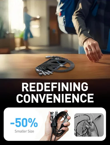 Miniatura 7 de Cable de carga múltiple de 100 W para Garmin Watch, cable de carga rápida USB múltiple de 10 pies con USB-C (100 W), Lightning, Micro-USB y cargador