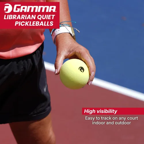 Miniatura 6 de Gamma Librarian Foam Quiet Pickleball Balls – Low-Noise Practice Balls with True Bounce on Any Surface – Foam Pickleballs Available in 48 Box, 3