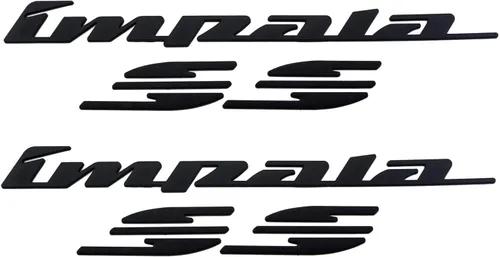 Miniatura 6 de 2 calcomanías de repuesto para Impala Ss para el panel trasero del panel trasero de Impala 3D, para Impala 1994 1995 1996 (cromado)