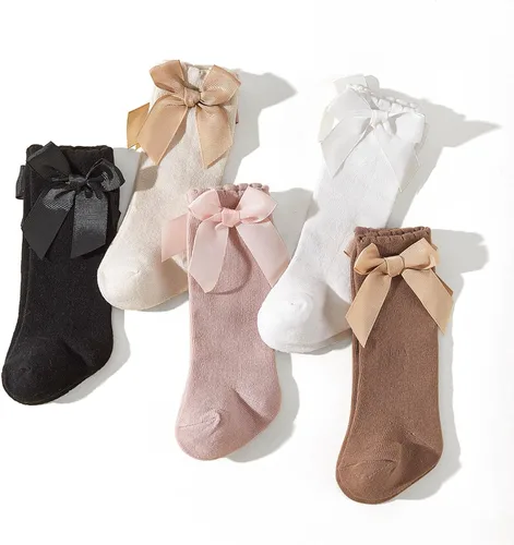 Miniatura 46 de DRESHOW BQUBO - Calcetines de punto para bebé, calcetines de algodón para niñas pequeñas