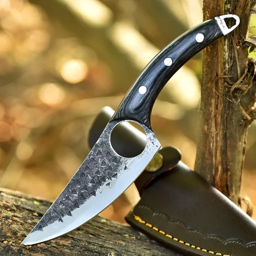 Miniatura 3 de Cuchillo Viking Japan Kitchen mejorado – Cuchillo de carnicero forjado a mano con funda, cuchillo afilado de acero de alto carbono para cortar