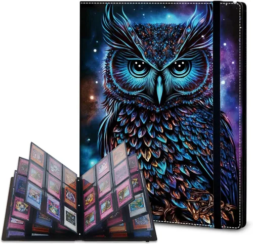 Miniatura 52 de Rossy Carpeta de tarjetas con 4 bolsillos, carpeta de tarjetas intercambiables, álbum de colección de tarjetas, para 160 tarjetas, carpeta