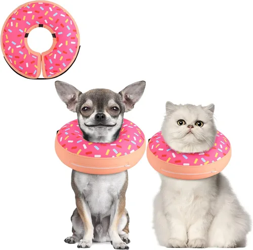 Miniatura 10 de Supet Cono Inflable para Perro para Perros Grandes, Medianos y Pequeños, Collar de Cono Suave para Perros y Gatos, Collar EC para Cuello de Perro