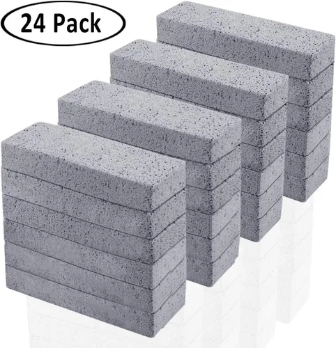 Paquete de 24 piedras pómez para limpieza, estropajo pómez, removedor de anillos de inodoro, limpiador de barra pómez para limpieza de cocina, baño,