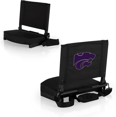 Miniatura 11 de PICNIC TIME NCAA Georgia Bulldogs Gridiron - Asiento de estadio, ligero, silla plegable portátil para gradas y bancos, (negro)