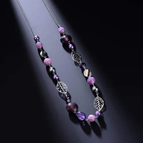 Miniatura 3 de Pearl & Club - Collar largo con cuentas para mujer