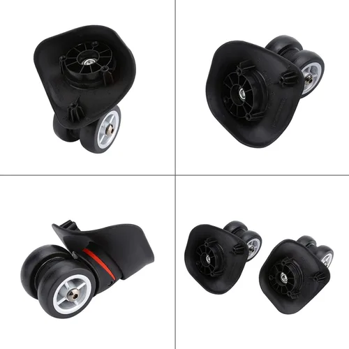 Miniatura 4 de Alomejor 2 piezas de repuesto de rueda de equipaje de rueda de maleta por Valigia Trolley derecha e izquierda