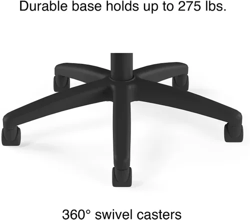 Miniatura 6 de STAPLES Silla de trabajo ergonómica, malla, negro, paquete de 2