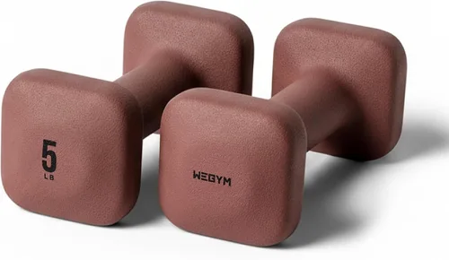 Miniatura 11 de WeGym SafeGrip Square Dumbbells with Anti Slip Handles, Aesthetic Free Weights for Home Workouts, Stable Design Prevents Rolling during Floor