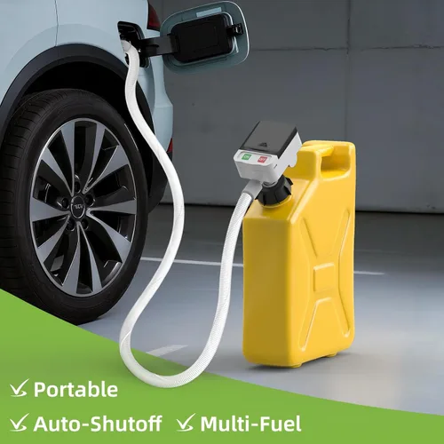 Miniatura 7 de Bomba automática de transferencia de combustible, 3.2 galones por minuto, incluye manguera de transferencia de combustible de 51 pulgadas y 4