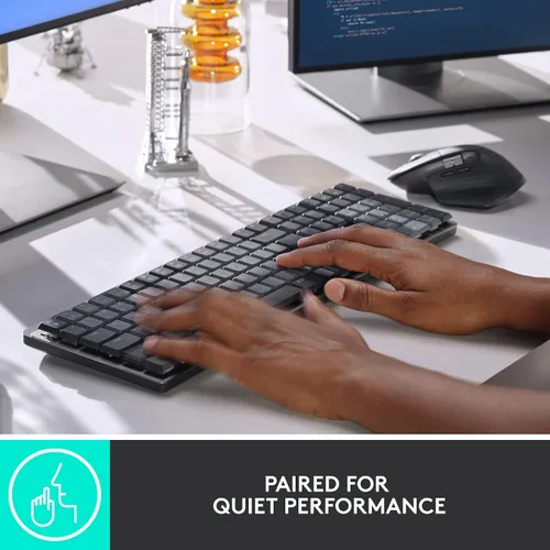Miniatura 3 de Logitech MX Teclado inalámbrico iluminado mecánico de tamaño completo, lineal y MX Master 3S Performance Wireless Bluetooth Mouse Bundle, macOS