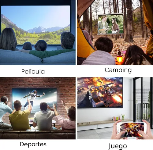 Miniatura 9 de Mini Proyector, Meer Proyector de Video LCD LED Pico Portátil a Todo Color para Regalo de Niños, Película de Video TV, Juego de Fiesta