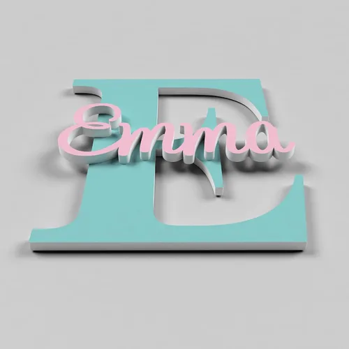 Miniatura 3 de Letrero de nombre para guardería, regalo personalizado para bebé, decoración de nombre de guardería, letras de pared, niños y niñas, encima