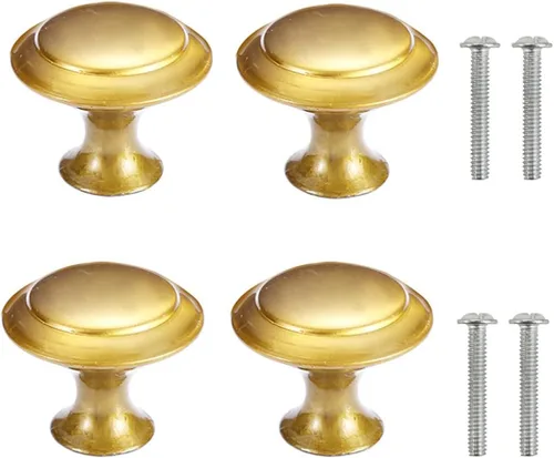 Miniatura 22 de 4 pomos de puerta de armario, pomo de puerta de cajón de armario para muebles de cocina, perilla de gabinete de acero inoxidable con tornillos, gris