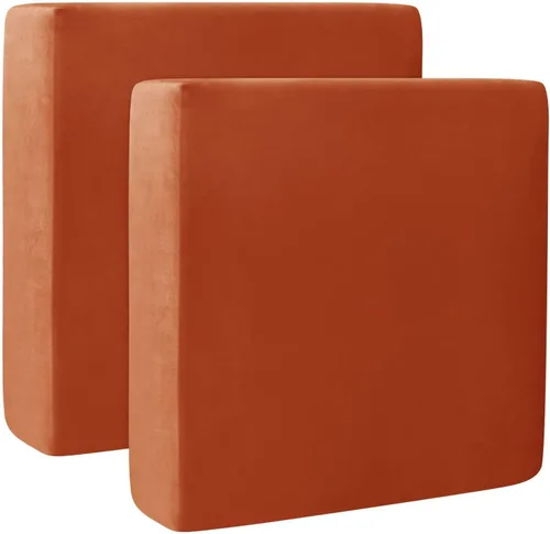 Miniatura 18 de Fundas de cojín de terciopelo para sofá, funda elástica para cojín de sofá suave, protector de muebles extraíble y lavable para sala de estar, Negro