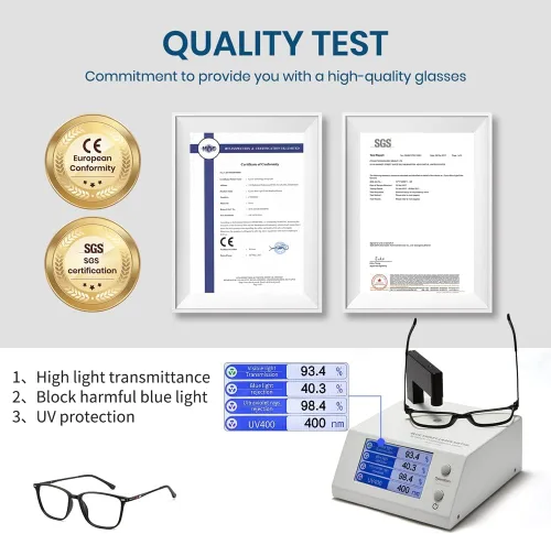 Miniatura 3 de Cyxus Gafas de bloqueo de luz azul para hombres y mujeres, cuadrados, TR90, marco antifatiga ocular, oficina, computadora, juegos, estudio 8208
