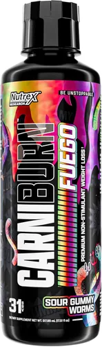 Miniatura 8 de Nutrex Research CARNIBURN Advanced L Carnitina líquida 3000mg con MitoBurn, InnoSlim y GBBGO (31 porciones, Berry Blast)