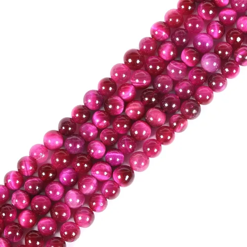 Miniatura 18 de Cuentas sueltas redondas de cristal curativo de 0.16 pulgadas (0.157 in) para hacer joyas