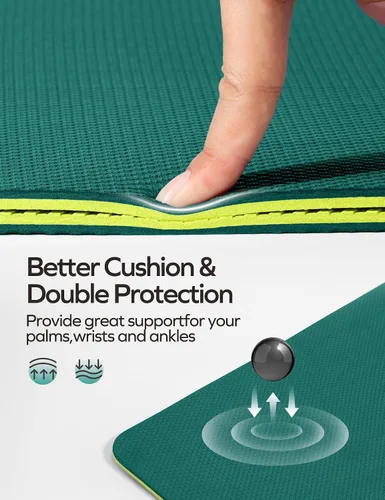Miniatura 5 de Ewedoos Tapete de yoga antideslizante de elastómero termoplástico, tapete de ejercicio ecológico para yoga, pilates y ejercicio de piso, tapete