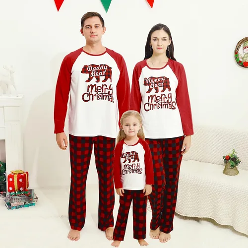 Miniatura 2 de Mikrdoo Pijamas de Navidad familiares a juego para la familia