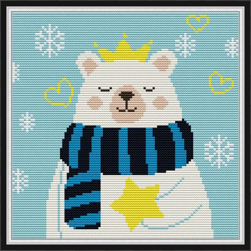 Miniatura 11 de Kits de Punto de Cruz de Howie's Needlepoint, Kits de Punto de Aguja con Patrón Preimpreso 11CT, Rango Completo de Kits de Inicio Estampados