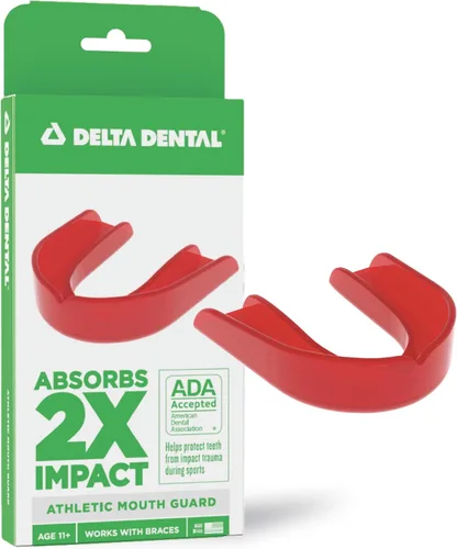 Miniatura 9 de Protector bucal deportivo Delta Dental - Aceptado por la ADA - 2 veces la absorción de impacto - Funciona con brackets - Aqua 2X impact absorption