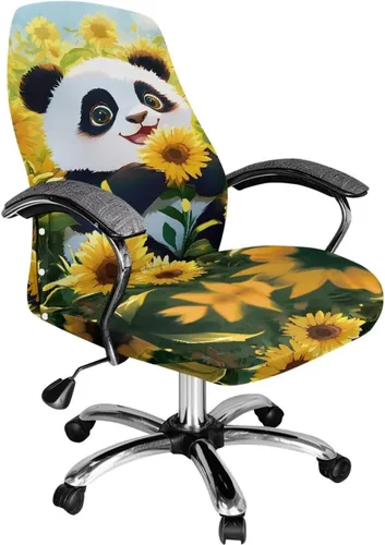 Miniatura 25 de Funda para silla de oficina de mármol morado, lavable, funda para silla de escritorio, fundas para silla de computadora para silla giratoria, silla