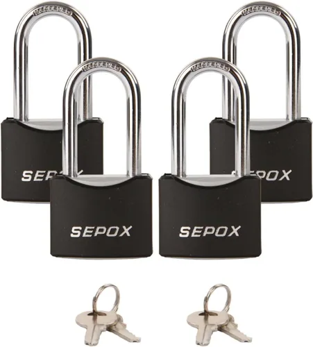 Miniatura 13 de SEPOX® Twins - Candados para exteriores resistentes a la intemperie de 1-9/16 pulgadas con la misma llave, grillete largo, cerradura de acero 2 pzas