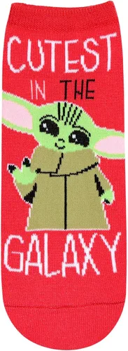 Miniatura 4 de STAR WARS Baby Yoda Cutest in the Galaxy JuniorsWomens 5 Pack Ankle Socks