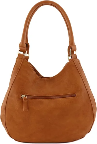 Miniatura 4 de Bolsa de hobo mediana de piel sintética de 3 compartimentos