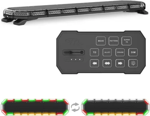 Miniatura 13 de SpeedTech Lights Super Takedown K-Force Elite 47 Barra de luz LED – 180 LED, 540 W montaje en techo advertencia de emergencia para policía, Ámbar