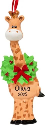 Miniatura 8 de Adorno de Navidad personalizado de oso panda 2026 – Personalización gratuita Animal sonriente con patas colgantes para árbol de Navidad Recuerdo