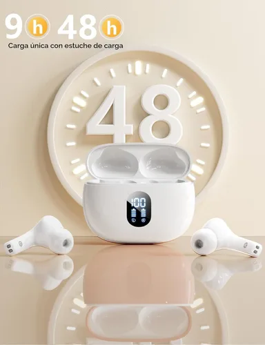 Miniatura 4 de Wireless Earbuds Bass Stereo Headphones Bluetooth 5.3 Ear Buds, 48H Playtime, LED Display in Ear Earphones with Mic, IPX7 Waterproof, Touch Control