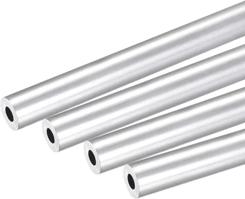 Miniatura 26 de uxcell 6063 Tubo redondo de aluminio 0.236 in OD 0.118 in Diámetro interior 9.843 in Longitud Tubería 4 PC