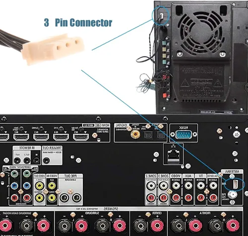 Miniatura 6 de Antena de bucle AM con mini conector de 3 pines compatible con radio interior Bluetooth receptor estéreo para el hogar AV AudioTheater