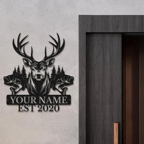 Miniatura 3 de Letreros de metal personalizados con nombre, arte de pared, arte decorativo de hierro, decoración de metal para el hogar y el jardín