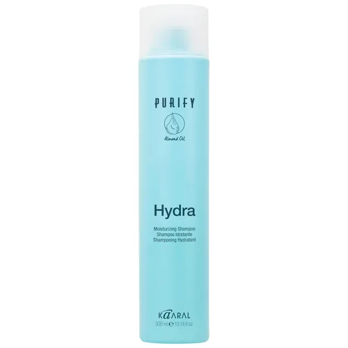 Kaaral Purify Hydra Champú Hidratante - Cuidado hidratante natural para cabello seco o teñido - Seguro para mujeres y hombres - Suaviza y revive el
